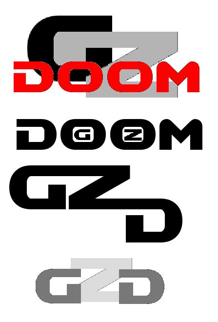 There are probably thousands of possibilities with other fonts, but I decided to stick with the Doom font for these. I didn't really work as for the colors; it's far from the best, but it should get my ideas across.