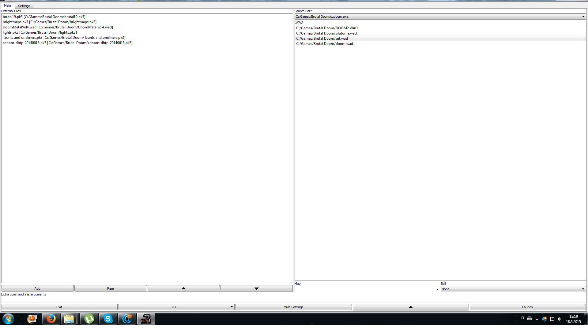 Here's a screenshot of my ZDL.