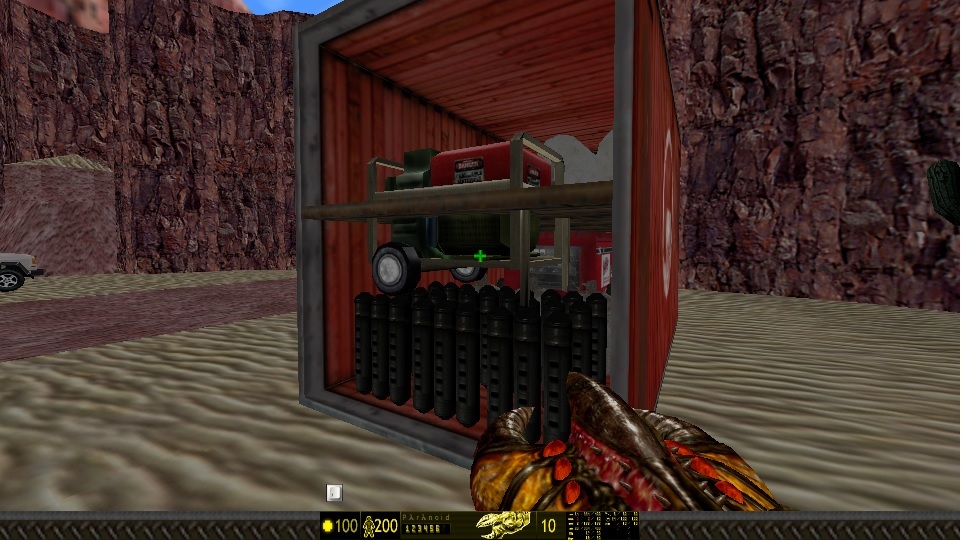 This model appears to have sunk below the shelf in the cargo container [Map05: x=16/y=6948]